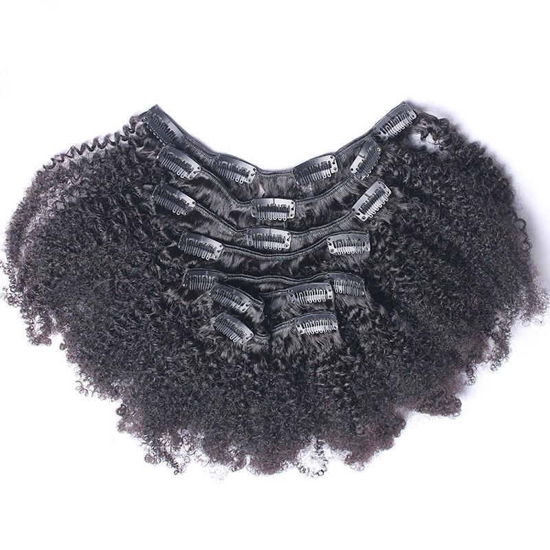 Brazilian Afro Kinky Curly Clip-In's - bQute LuXe Hair & Lash Boutique