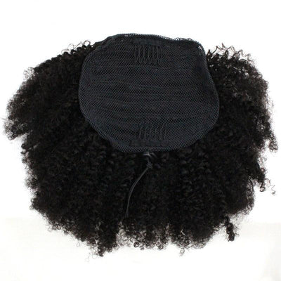 Kinky Curly Hair Ponytail Brazilian Curls Drawstring Ponytail Extensions 100g for High Temperature Hairs - bQute LuXe Hair & Lash Boutique