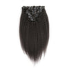 Clip In Hair Extensions Kinky Straight Brazilian High Temperature Fiber Wigs Natural Color 8pcs/set Free Shipping - bQute LuXe Hair & Lash Boutique