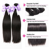 SYLK Straight Hair 3 Bundles Human Hair 100% Natural Hair Extensions - bQute LuXe Hair & Lash Boutique