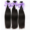 SYLK Straight Hair 3 Bundles Human Hair 100% Natural Hair Extensions - bQute LuXe Hair & Lash Boutique