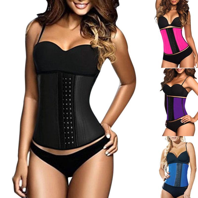 Fashion Women Latex Rubber Waist Trainer Cincher Underbust Corset Body Shaper Shapewear Slimming Product For Women - bQute LuXe Hair & Lash Boutique