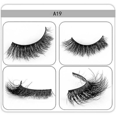 zwellbe 1 pair 3D Mink  Eyelashes False Eyelashes Soft Natural Upper Eyelashes Handmade Fake Eye Lashes Extension for Make Up - bQute LuXe Hair & Lash Boutique