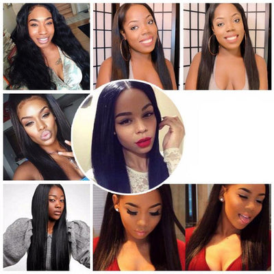 Sylk Straight 8-28 Inch Natural Color Human Hair Bundle Brazilian Body Wave Hair Weaving Black Non-Remy Hair Extension - bQute LuXe Hair & Lash Boutique