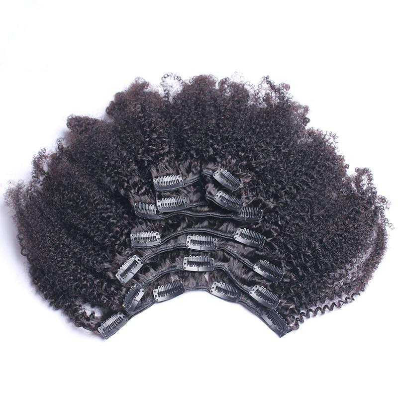 Brazilian Afro Kinky Curly Clip-In's - bQute LuXe Hair & Lash Boutique