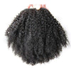 DLME Afro Kinky Curly Brazilian Ponytail Clip in Extension with Black Drawstring 10-18inch Pony Tail Piece High Temperature Hair - bQute LuXe Hair & Lash Boutique 