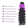 Brazilian Virgin Hair Deep Curly Wave 4 Bundles 100% Unprocessed Human Hair Natural Black Color Hair Extensions Can Be Dyed - bQute LuXe Hair & Lash Boutique