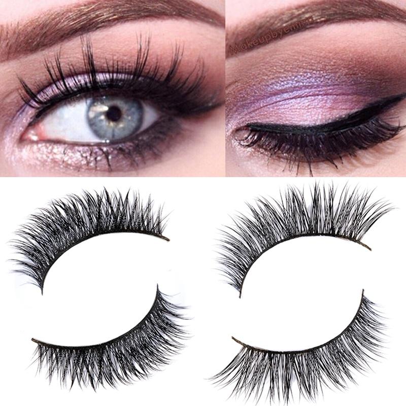 Mink Eyelashes False Eyelashes Maquiagem Make Up Eye Lashes Maquillaje Natural Thick Fake Extension Beauty Tools 1Pair 100% Real - bQute LuXe Hair & Lash Boutique