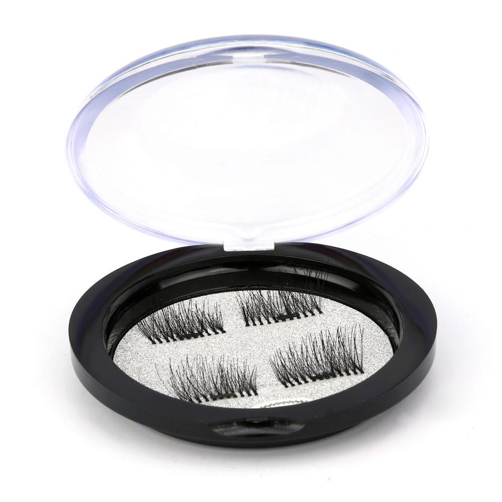 Magnetic False Eyelashes Magnet Ttone Box Crystal Box Round Black Storage Box for magnetic false eyelashes faux cils magnetique - bQute LuXe Hair & Lash Boutique