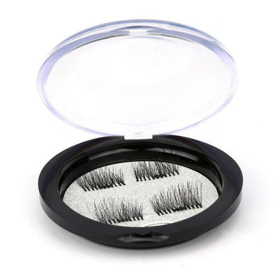 Magnetic False Eyelashes Magnet Ttone Box Crystal Box Round Black Storage Box for magnetic false eyelashes faux cils magnetique - bQute LuXe Hair & Lash Boutique