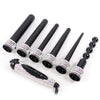 Professional Crystallized LCD 6 in 1 interchangeable curling wand/Curling wand Barrel - bQute LuXe Hair & Lash Boutique