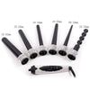 Professional Crystallized LCD 6 in 1 interchangeable curling wand/Curling wand Barrel - bQute LuXe Hair & Lash Boutique 