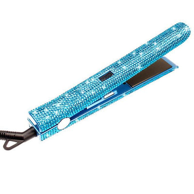 Rhinestone Handmade 470F Hair Straightener with Fast Heating Electric Titanium Flat Iron as Hair Styling Tools - bQute LuXe Hair & Lash Boutique