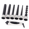 Professional Crystallized LCD 6 in 1 interchangeable curling wand/Curling wand Barrel - bQute LuXe Hair & Lash Boutique