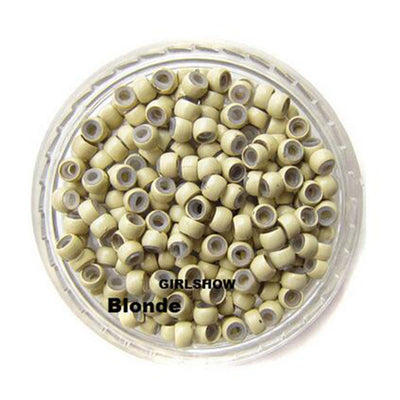2016 Silicone Link Ring Beads Fusion Hair Extension Crimp FeatherLined Micro Stick Wig Clips - bQute LuXe Hair & Lash Boutique