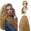 Women Fashion Long Gold Small Curly Hair Wavy Wigs Sexy Wig Party Wig New - bQute LuXe Hair & Lash Boutique