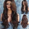 Long Loose Wavy Syntheic Wig Front Wig Curly Full Natural Hair Wigs Women Black - bQute LuXe Hair & Lash Boutique