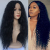 Fashion Synthetic Wig Side Part Medium Curly Black Hair Full Wig For Women - bQute LuXe Hair & Lash Boutique
